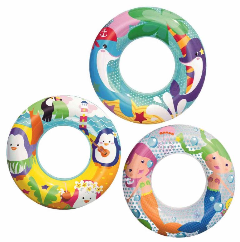 SALVAGENTE ADVENTURES GONFIABILE DA SPIAGGIA IN VINILE DAI 3 AI 6 ANNI DM 51 CM
