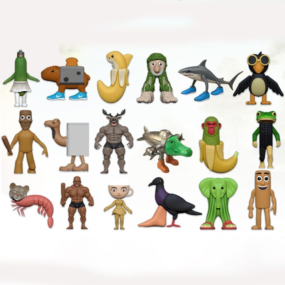 Figure Toy 3D con 3 Card Personaggi per Bambini e Adulti - 8 modelli casuali Tung Tung Tung Sahur Tralalero Tralala