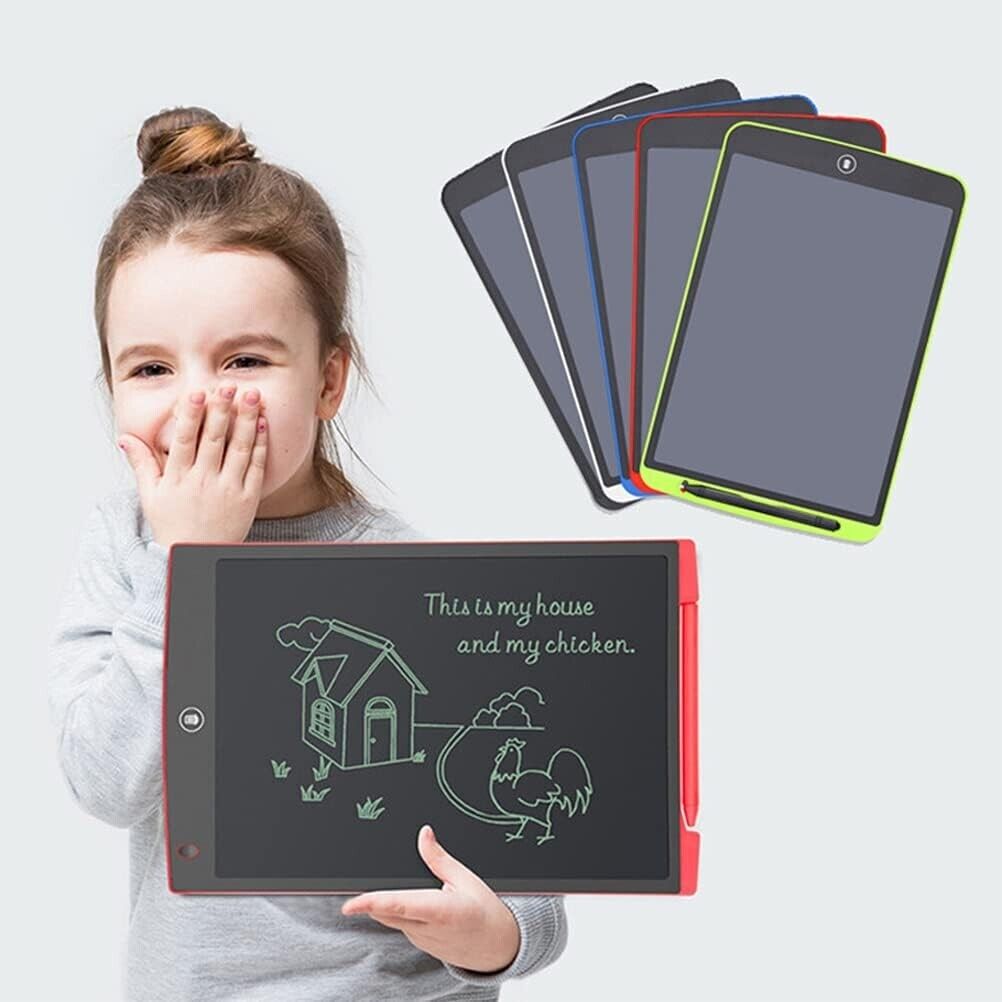 Lavagnetta Cancellabile Bambini - Tavoletta Grafica Da Disegno per Bambini 12''-COLORE CASUALE