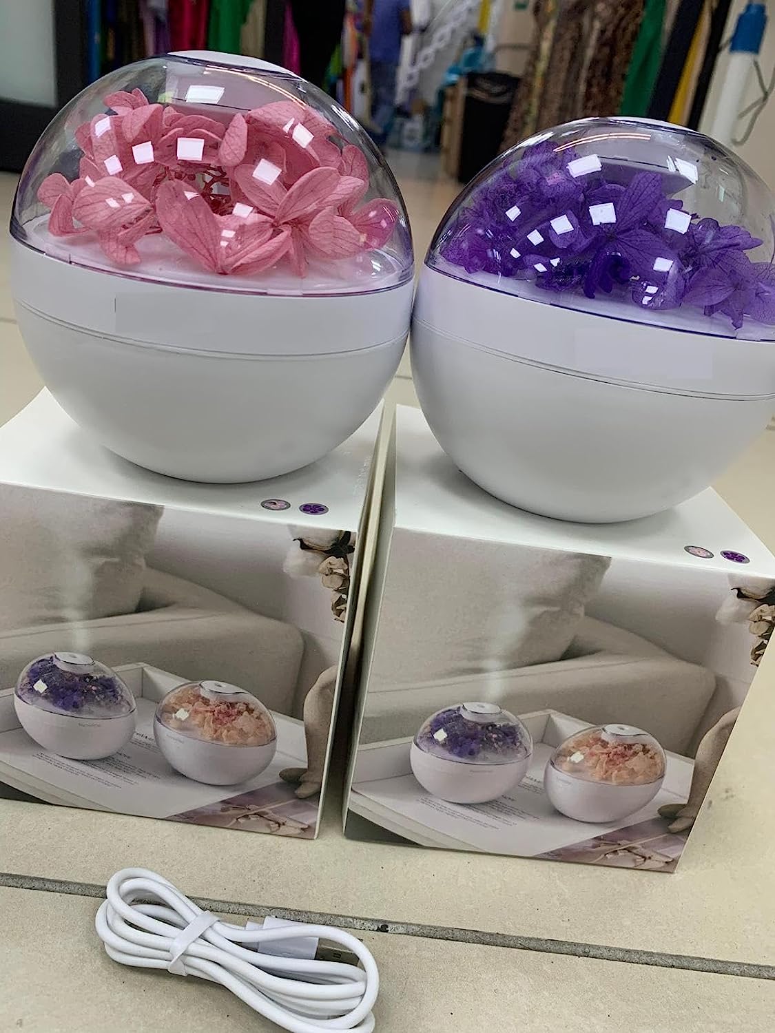 DIFFUSORI D'AROMA OLI ESSENZIALI PER AMBIENTI CON LUCE NOTTURNA,DOTATO DI UN SERBATOIO D'ACQUA DI 220 ML - REGALO PERFETTO