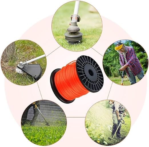 FILO DI RICAMBIO TONDO PER DECESPUGLIATORE 100 M - 3.0 MM BOBINA RICAMBIO TAGLIAERBA