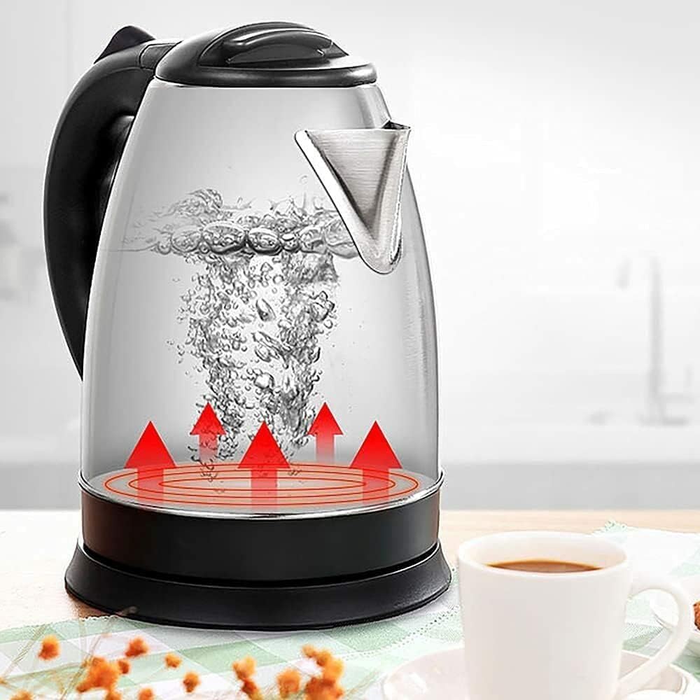 BOLLITORE ACQUA ELETTRICO 2000W IN ACCIAIO 2 LITRI RISCALDA ACQUA TISANE TÈ