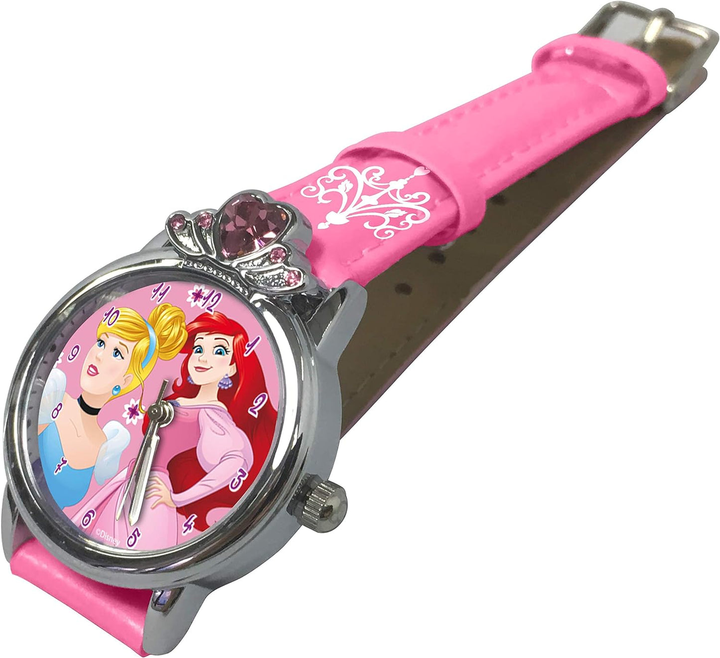 OROLOGIO DISNEY PRINCESS CORONA CON CINTURINO IN PELLE