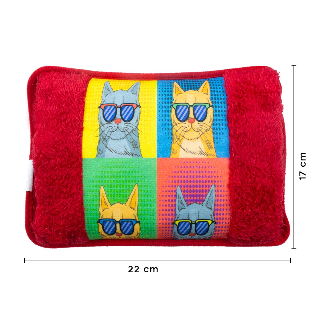 KIT 2 BORSE ACQUA CALDA ELETTRICA SCALDAMANI TASCA RICARICABILE FANTASIE ANIMAL