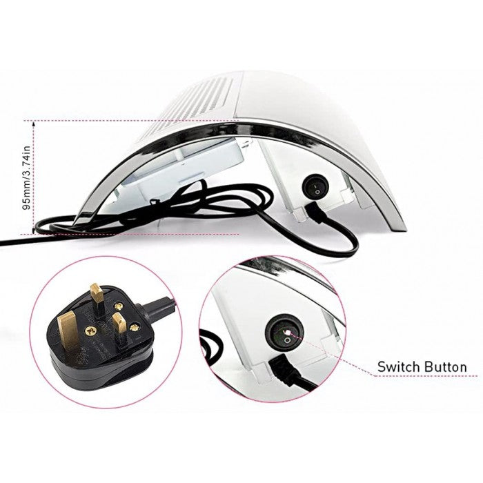 ASPIRATORE UNGHIE DA TAVOLO 3 VENTOLE PROFESSIONALE 36W