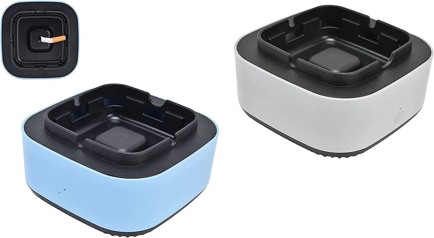 POSACENERE PURIFICATORE D'ARIA, CATTURA FUMO, E IONI NEGATIVI , A BATTERIA