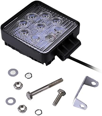 FARO QUADRATO 27W 9LED IMPERMEABILE IP67,LUCE PROFONDITÀ PER FUORISTRADA , AUTO ,TRATTORE ATV, SUV,BARCHE