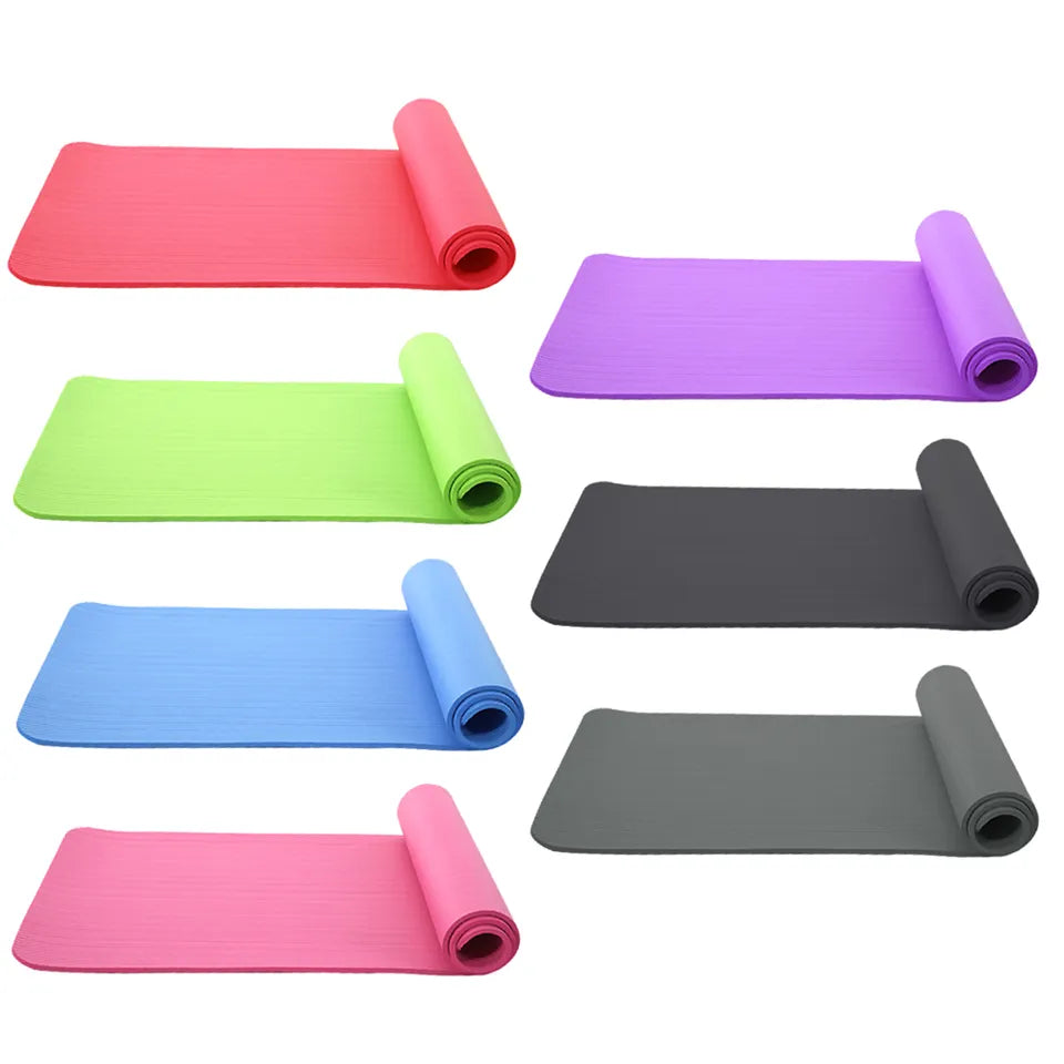 TAPPETINO YOGA E FITNESS SPESSORE 4MM MORBIDO TPE 173X61X0,4CM COLORE ASSORTITO