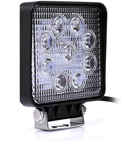 FARO QUADRATO 27W 9LED IMPERMEABILE IP67,LUCE PROFONDITÀ PER FUORISTRADA , AUTO ,TRATTORE ATV, SUV,BARCHE