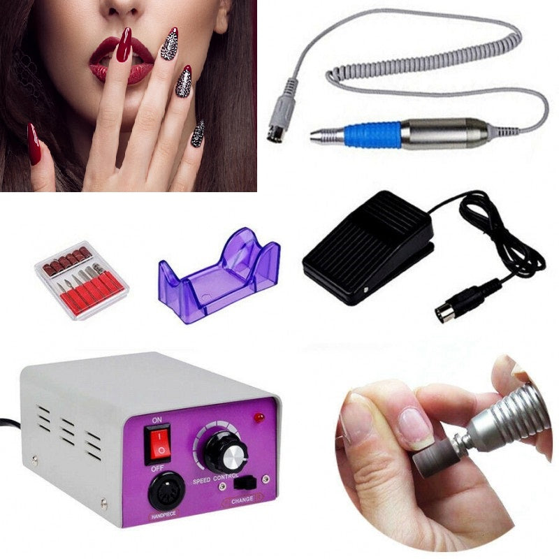 FRESA PROFESSIONALE PER RICOSTRUZIONE UNGHIE 25000 GIRI MANICURE NAIL ART