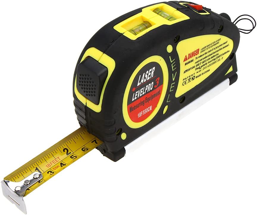 LIVELLA METRO LASER 3 IN 1 PORTATILE CON PUNTATORE PORTATILE MISURA LIVELLO DI PRECISIONE 550 CM