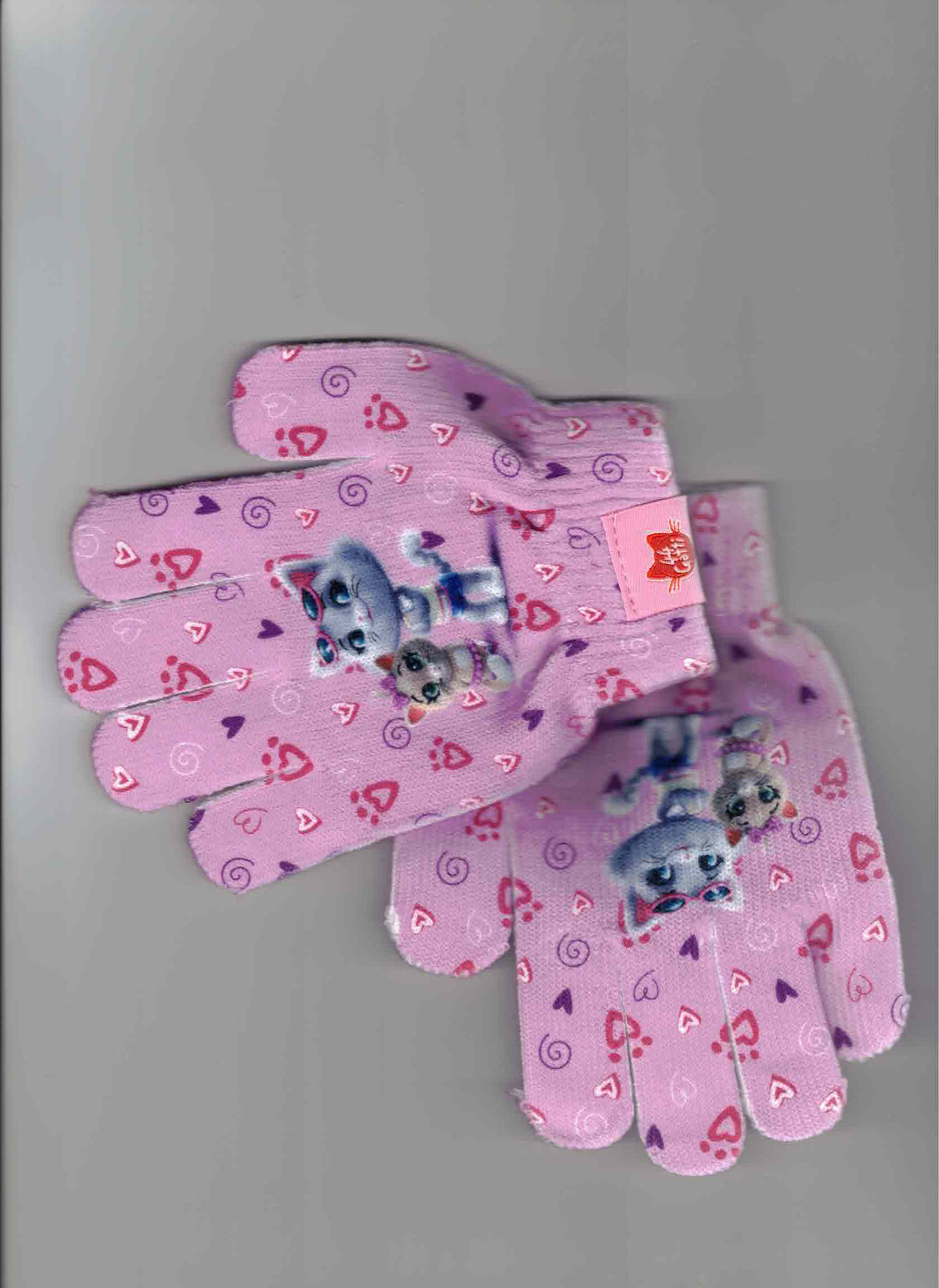 Guanti Invernali Bambina "44 Gatti" – Rosa