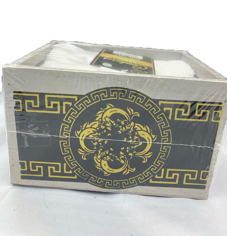 SET 4 LAVETTE IN SPUGNA DI COTONE 30 x 30CM CON COFANETTO IN LEGNO