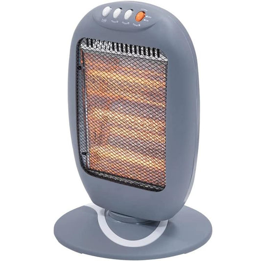 STUFA ELETTRICA ALOGENA QUARZO 3 ELEMENTI OSCILLANTE 1200W