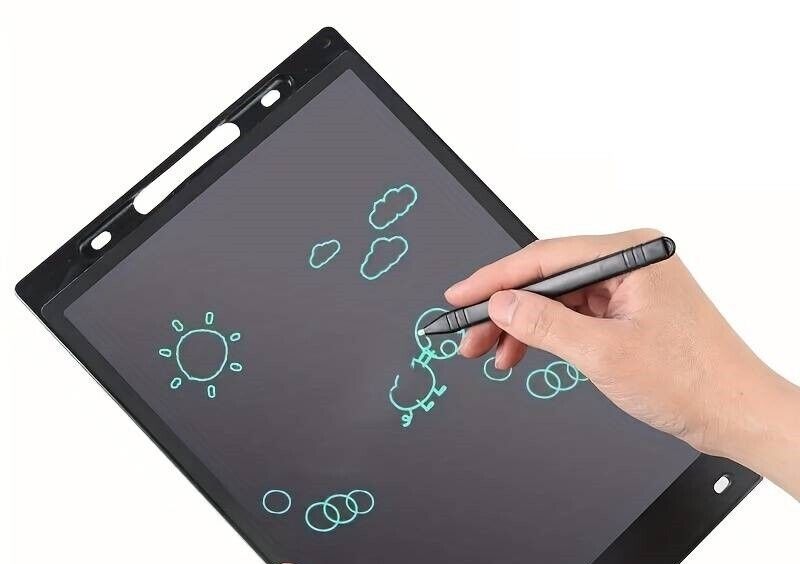 Lavagnetta Cancellabile Bambini - Tavoletta Grafica Da Disegno per Bambini 12''-COLORE CASUALE