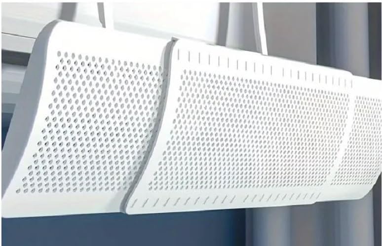 Deflettore Condizionatore Universale Plastica Rigida,Dimensioni aperto:92 cm X 16 cm, Deflettore Aria Condizionata Condizionatori Parete Scudo Del Condizionatore Freddo/Calda per Casa/Stanza/Ufficio