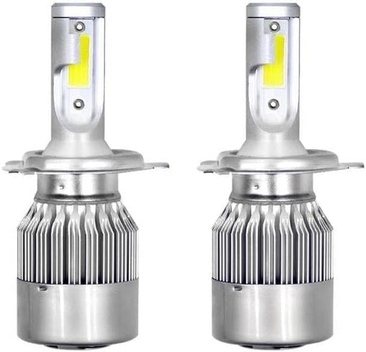 Coppia kit lampade luci led auto moto fari COB H7 C6 7600lm 36W 6000K headlight luce bianca lampadine bulbi automobile