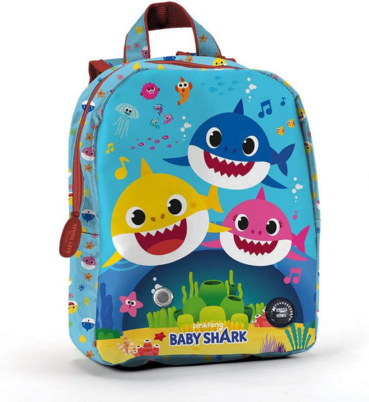 ZAINO ASILO MUSICALE BABY SHARK MULTICOLORE