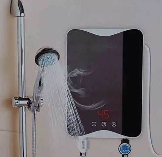 Scalda acqua Istantaneo Elettrico 5500W LED Schermo Controllo a sfioramento 30-55℃ Con Soffione