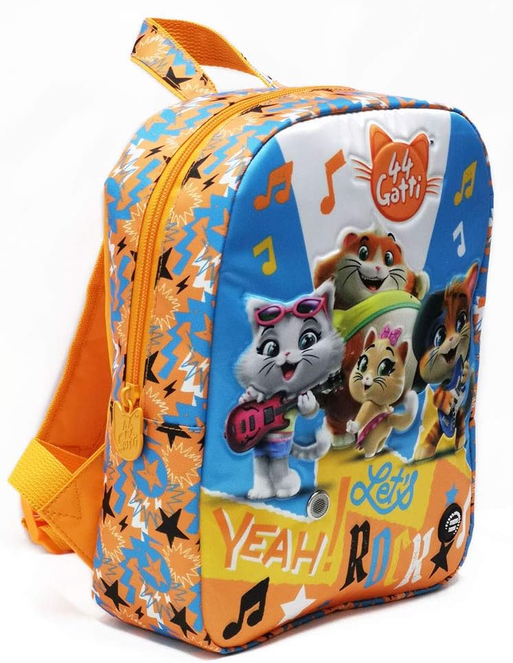 ZAINO ASILO MUSICALE 44 GATTI MULTICOLORE