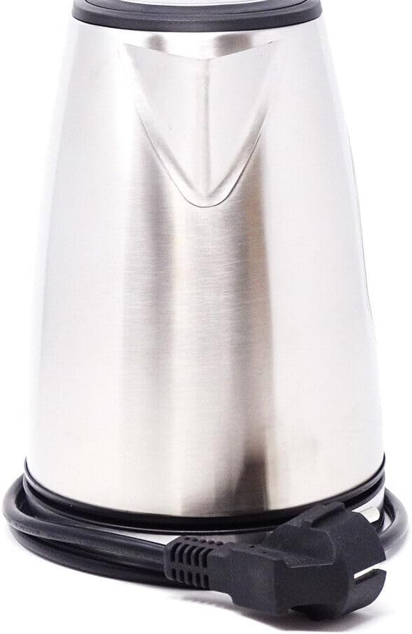 Bollitore elettrico in acciaio 1500W scalda bevande 2L acqua tisane thè