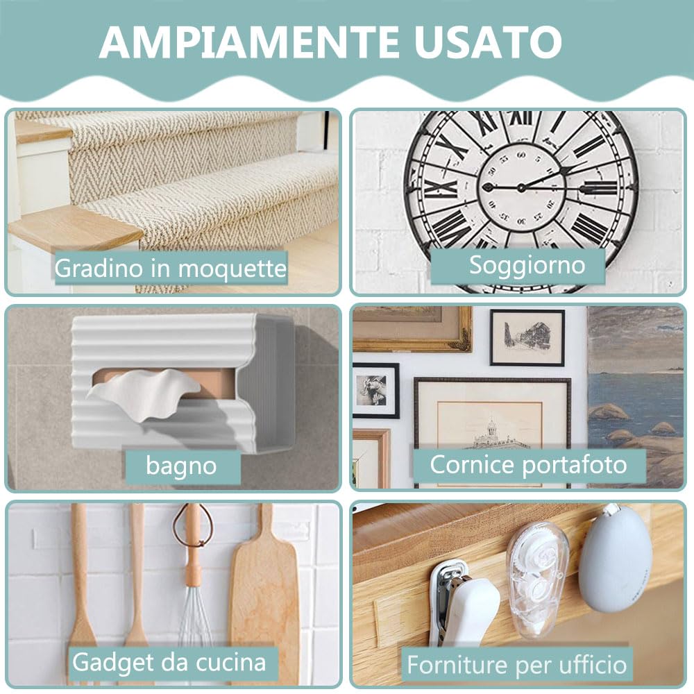 NASTRO BIADESIVO 5M TRASPARENTE EXTRA FORTE MULTIFUZIONALE PER CASA UFFICIO