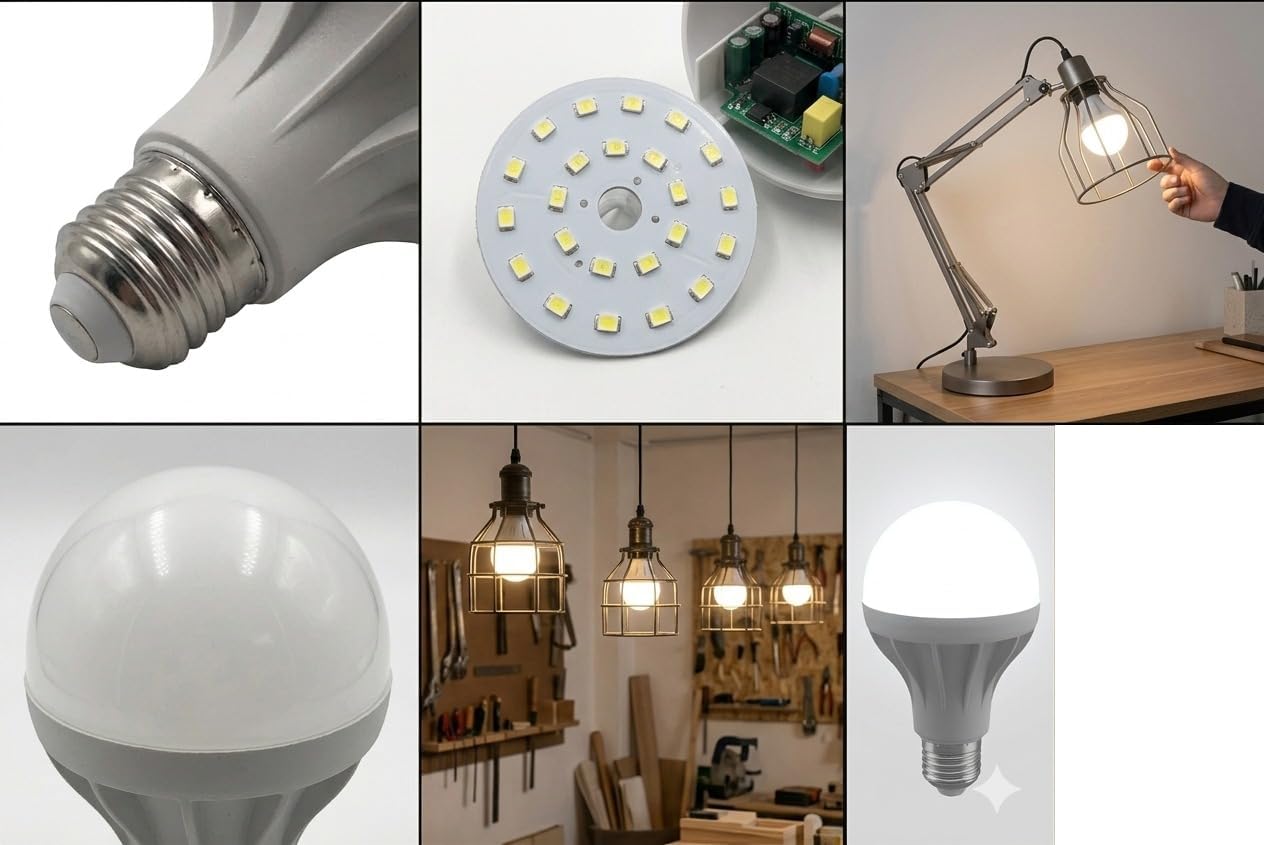 Kit 10 Lampadine LED 15W 6500K E27 - Alta Efficienza Energetica, Lunga Durata