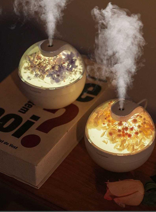DIFFUSORI D'AROMA OLI ESSENZIALI PER AMBIENTI CON LUCE NOTTURNA,DOTATO DI UN SERBATOIO D'ACQUA DI 220 ML - REGALO PERFETTO