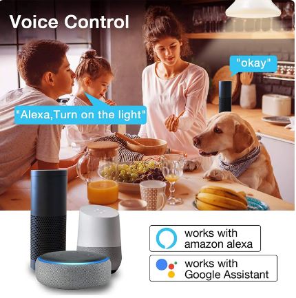 LAMPADINA SMART INTELLIGENTE DIMMERABILE E27 WIFI SMART FUNZIONA CON ALEXA E GOOGLE HOME