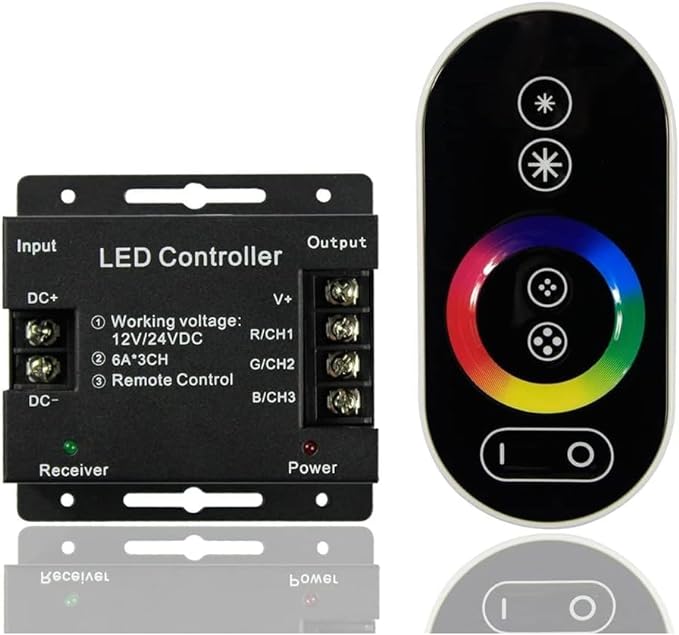 CENTRALINA TOUCH CONTROLLER TELECOMANDO PER STRISCIA LED RGB