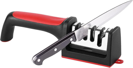 Affilacoltelli E Forbici Professionale Facile E Veloce Con Base Antiscivolo Utensili Da Cucina