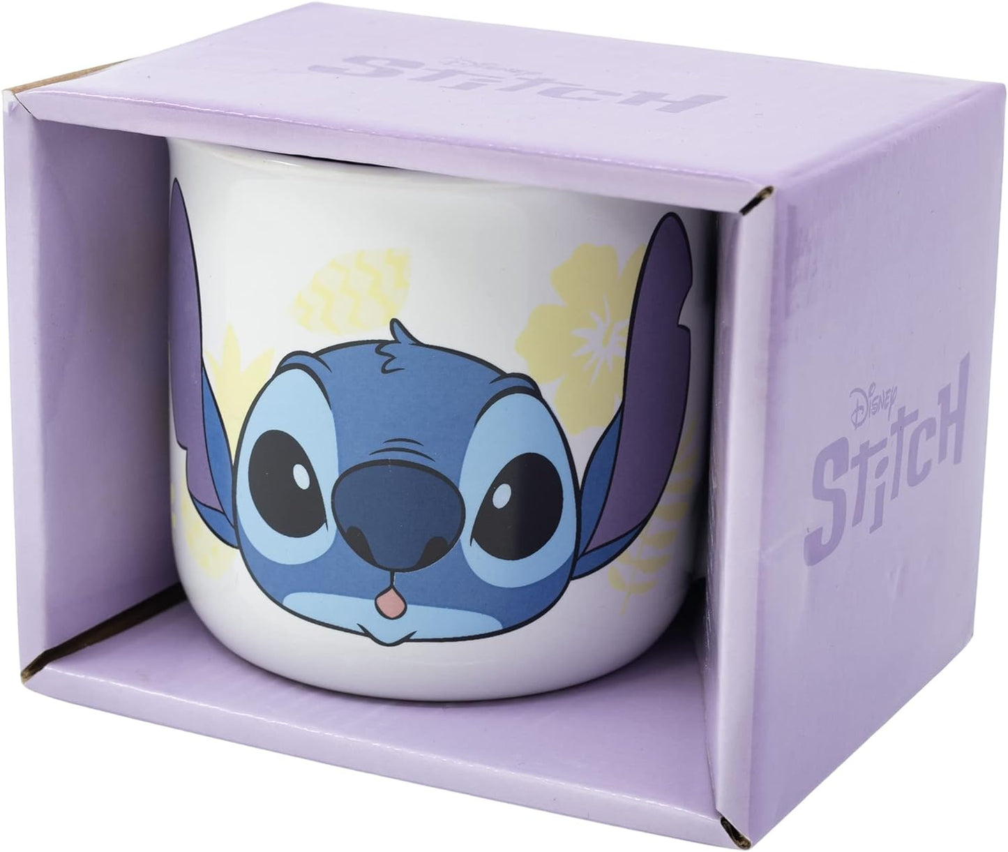 TAZZA DA COLAZIONE IN CERAMICA DA 400 ML DI STITCH IN CONFEZIONE REGALO