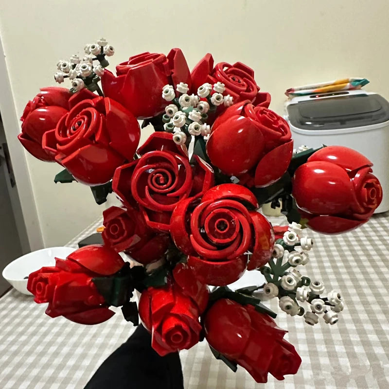Costruzione San Valentino Mazzo di Rose San Valentino ragazza 2026 Festa della mamma