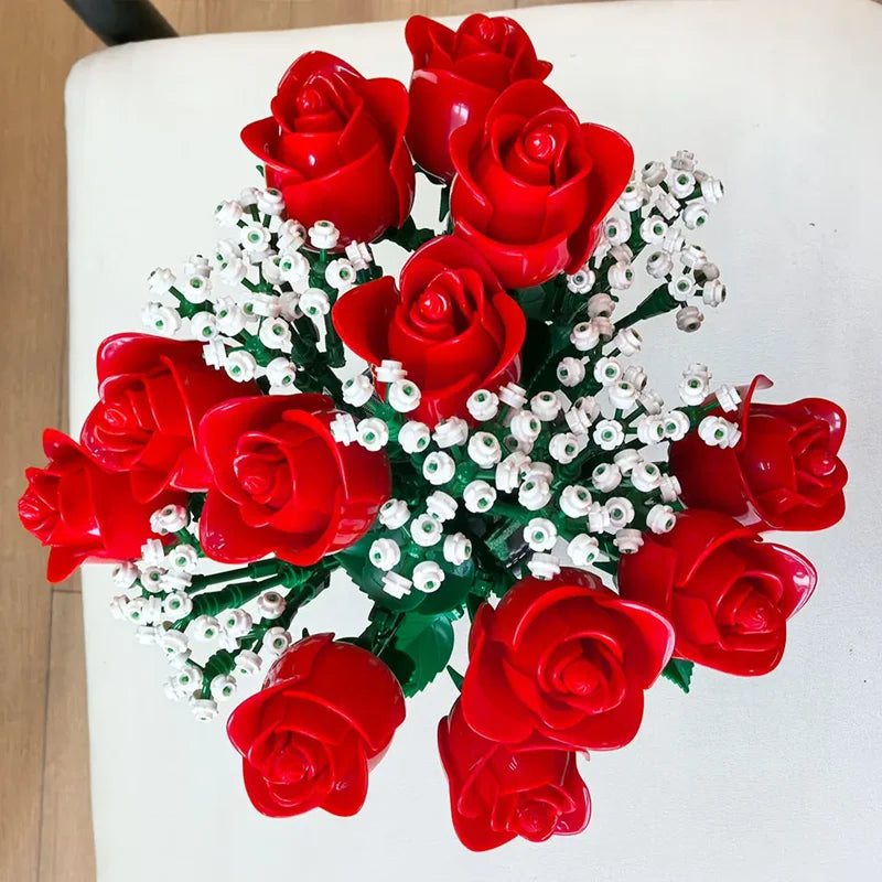 Costruzione San Valentino Mazzo di Rose San Valentino ragazza 2026 Festa della mamma