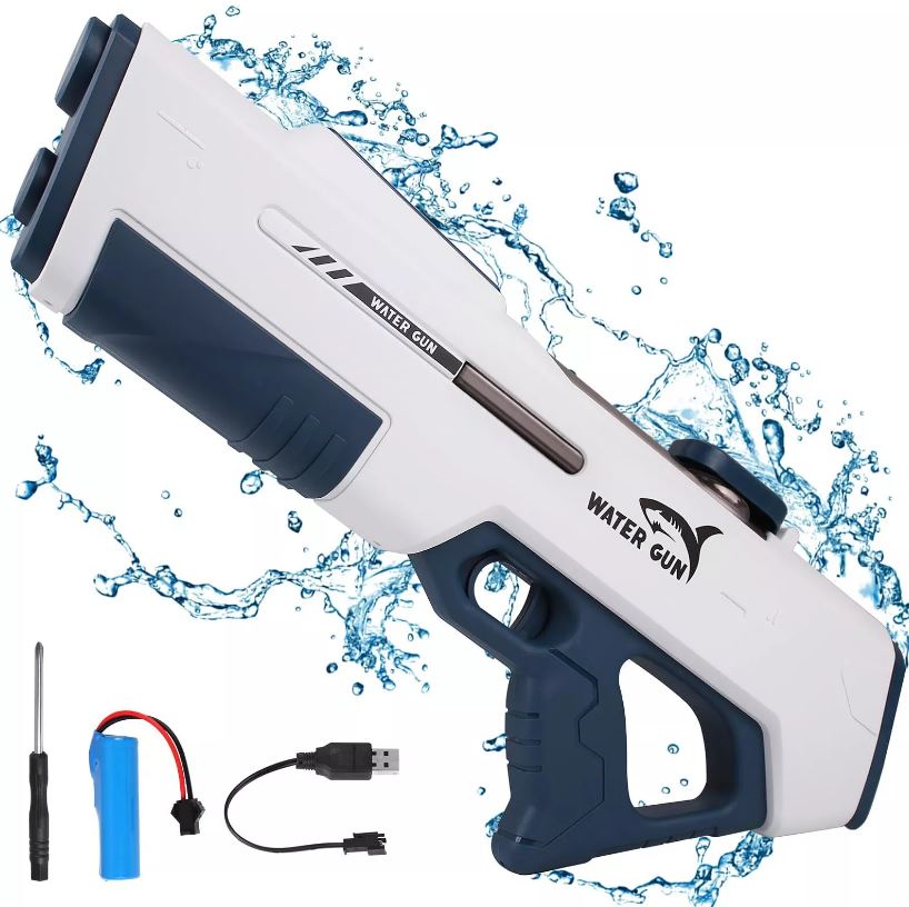 PISTOLA AD ACQUA ELETTRICA RICARICABILE CON SISTEMA DI ASPIRAZIONE