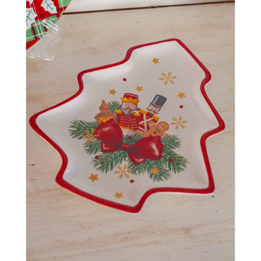 Piattino decorativo a forma d'albero design retrò christmas nuova collezione