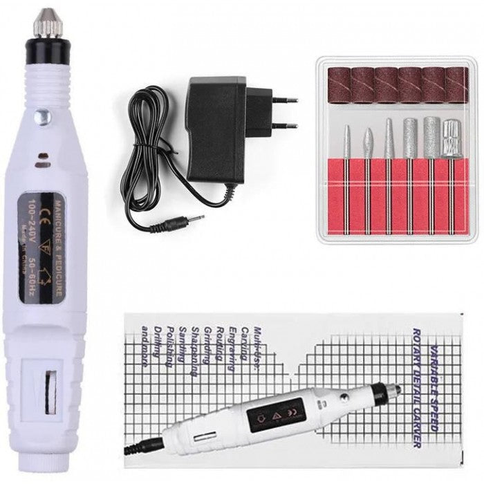 FRESA MANICURE NAIL ART MINI DRILL VARIABLE SPEED ROTARY DETAIL CARVER