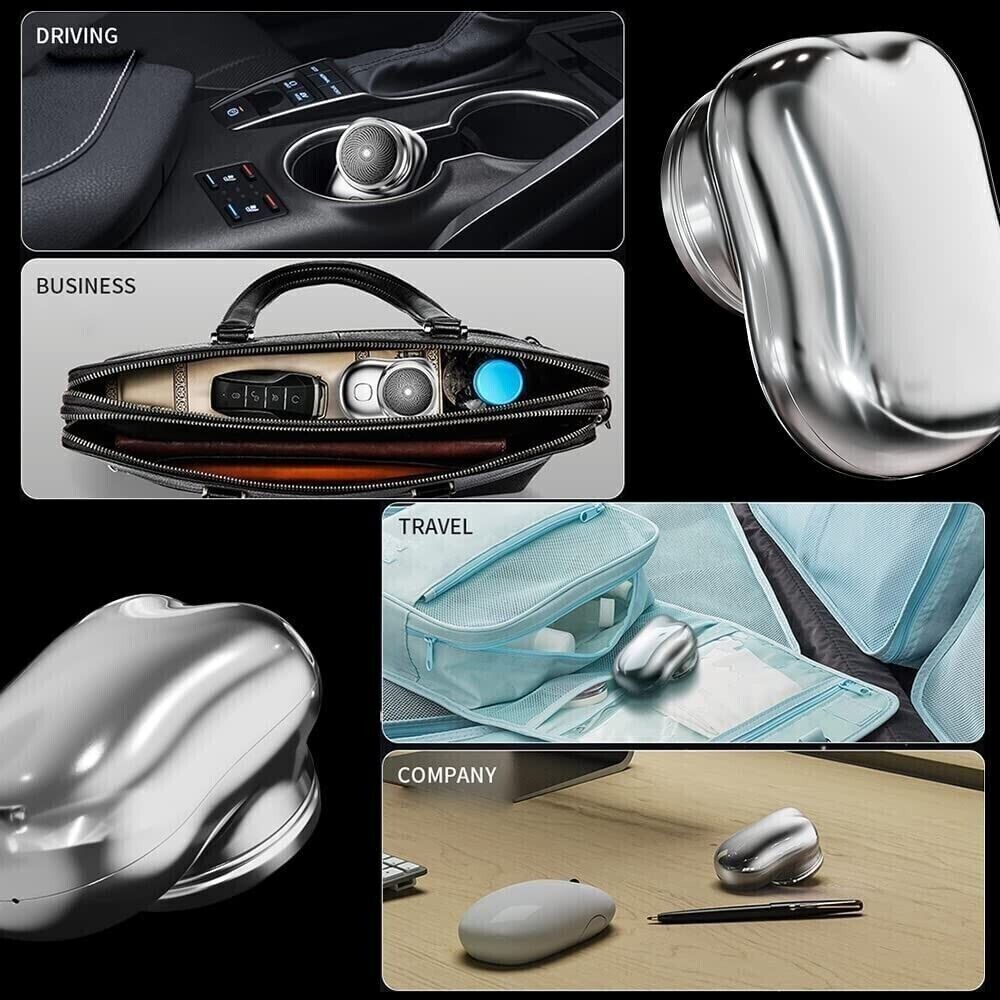 MINI RASOIO ELETTRICO PORTATILE DA VIAGGIO TASCABILE RICARICABILE