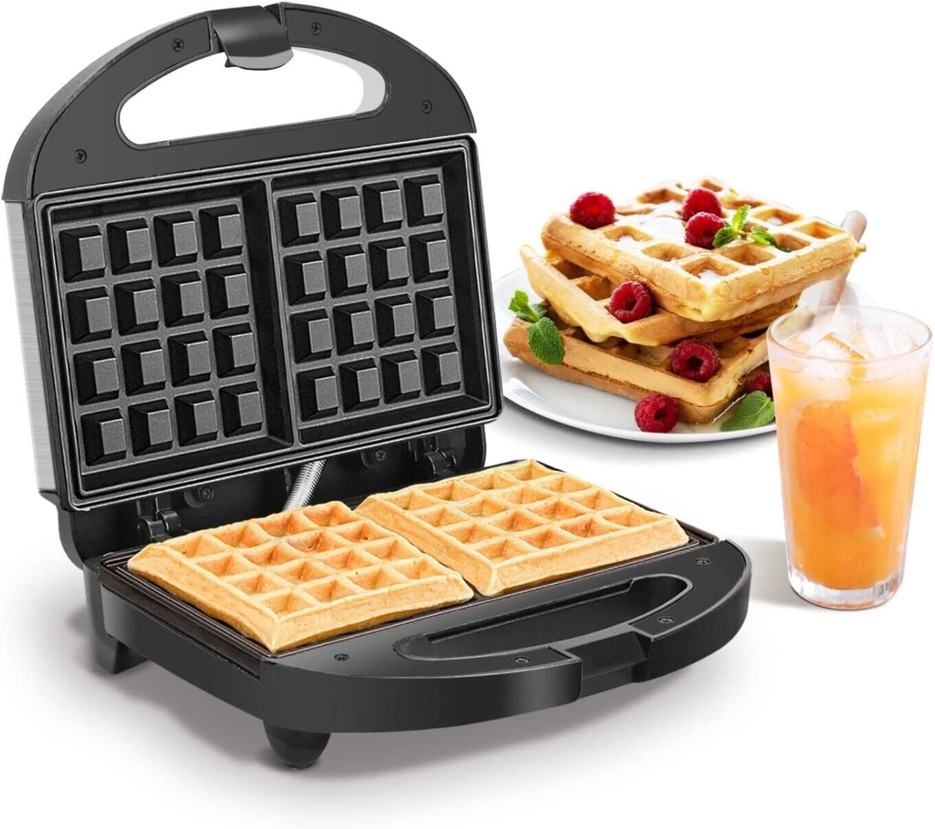 PIASTRA ELETTRICA PER WAFFLE ANTIADERENTE 750W