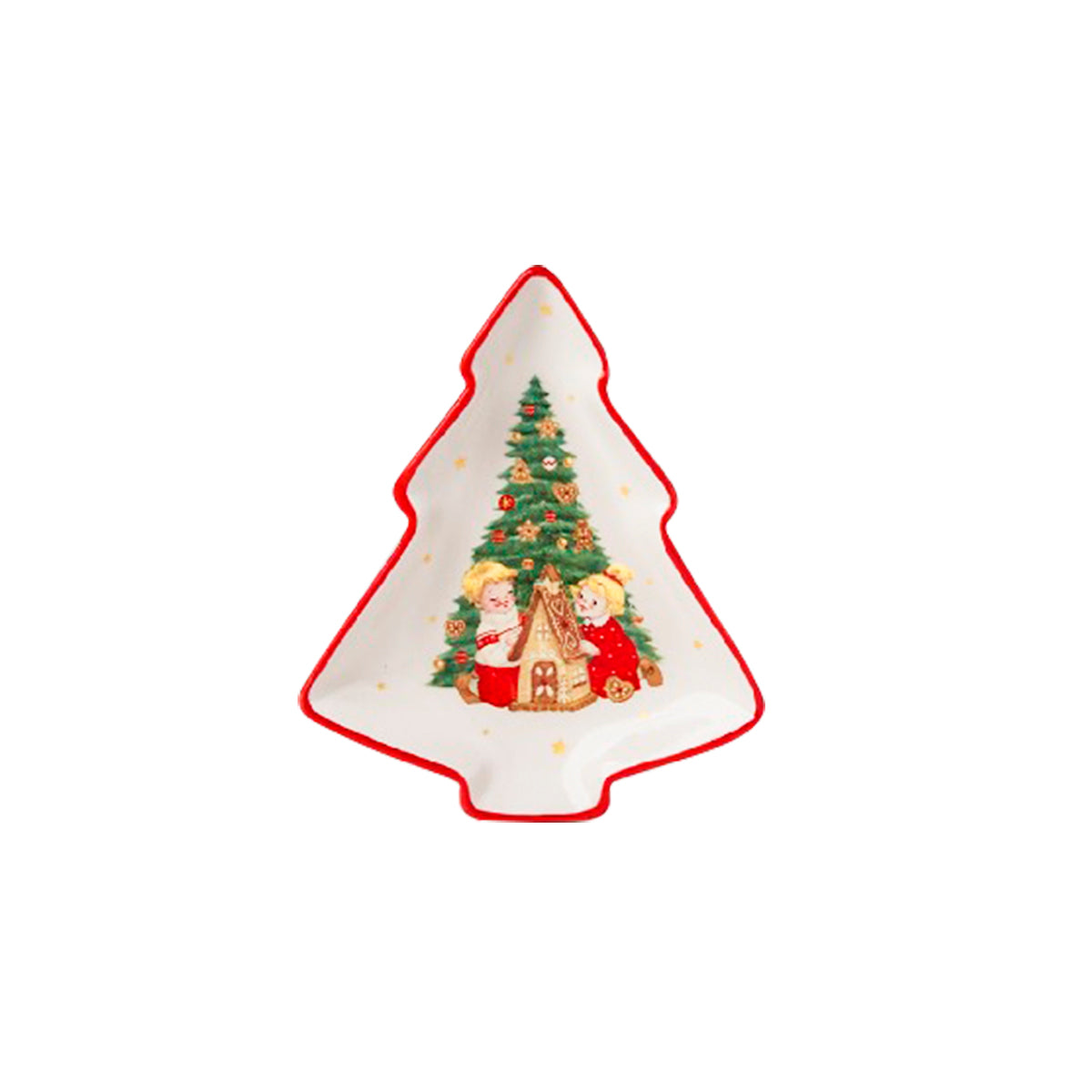 Piattino decorativo a forma d'albero design retrò christmas nuova collezione