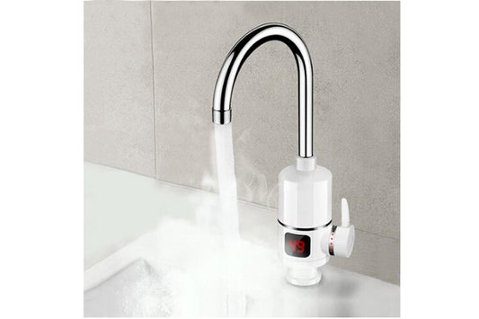 NUOVO RUBINETTO ELETTRICO SCALDABAGNO CALDAIA RISCALDATORE ACQUA CALDA MISCELATORE