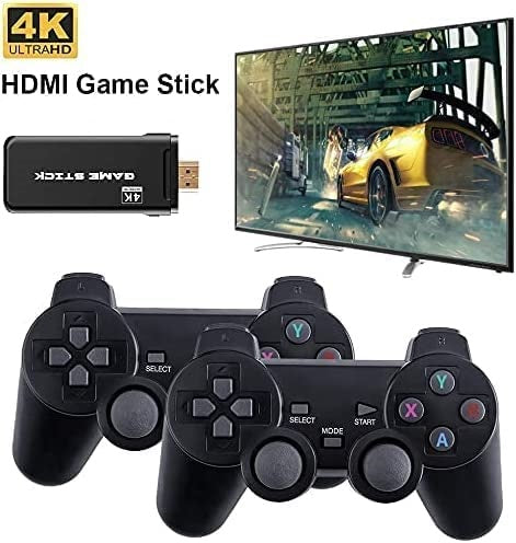 CONSOLE PORTATILE WIRELESS CON 10000 GIOCHI,CON 2 CONTROLLER BLUETOOTH WIRELESS 2.4G,64GB HDMI 4K