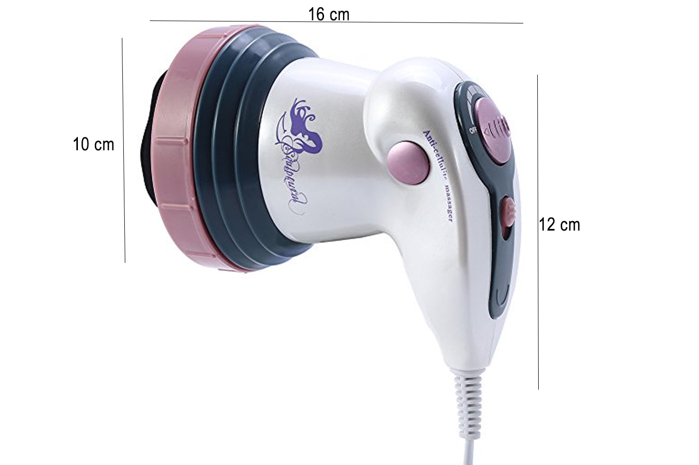 MASSAGGIATORE ELETTRICO ANTICELLULITE TESTINE INTERCAMBIABILI MODELLAZIONE CORPO