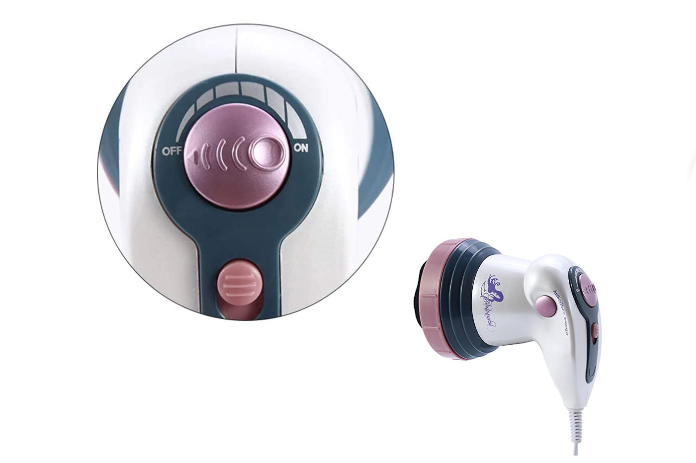 MASSAGGIATORE ELETTRICO ANTICELLULITE TESTINE INTERCAMBIABILI MODELLAZIONE CORPO