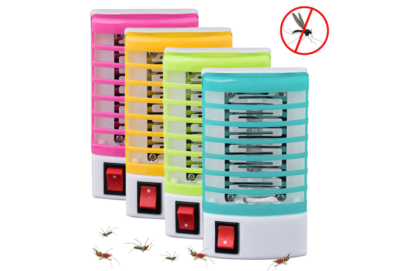ZANZARIERA ELETTRICA MINI LAMPADA FULMINA INSETTI CON INTERRUTTORE ANTIZANZARA