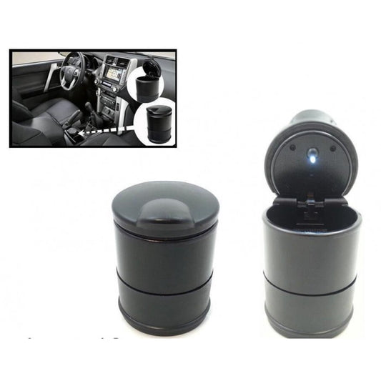 POSACENERE AUTO CON LUCE LED PORTACENERE A BARATTOLO AUTO UFFICIO CAMPER CAMION