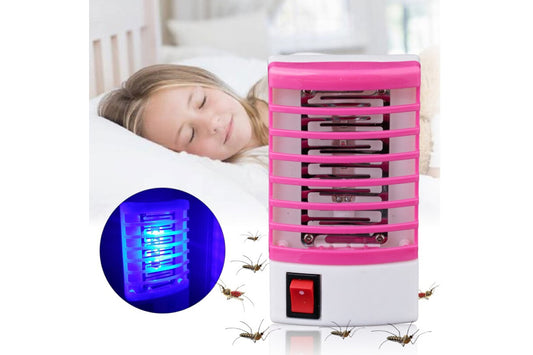ZANZARIERA ELETTRICA MINI LAMPADA FULMINA INSETTI CON INTERRUTTORE ANTIZANZARA
