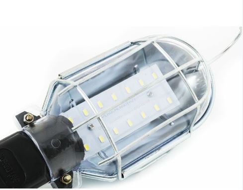 LAMPADA OFFICINA CON INTERRUTTORE ON/OFF GANCIO TORCIA MECCANICO SPINA SHUKO (10 METRI) M85