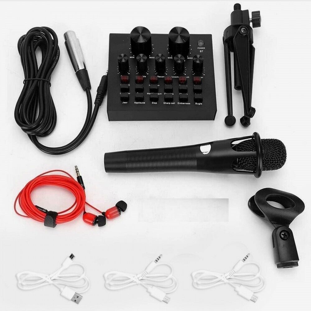 SOUND CARD V8 SCHEDA AUDIO MIXER LIVE REGOLABILE