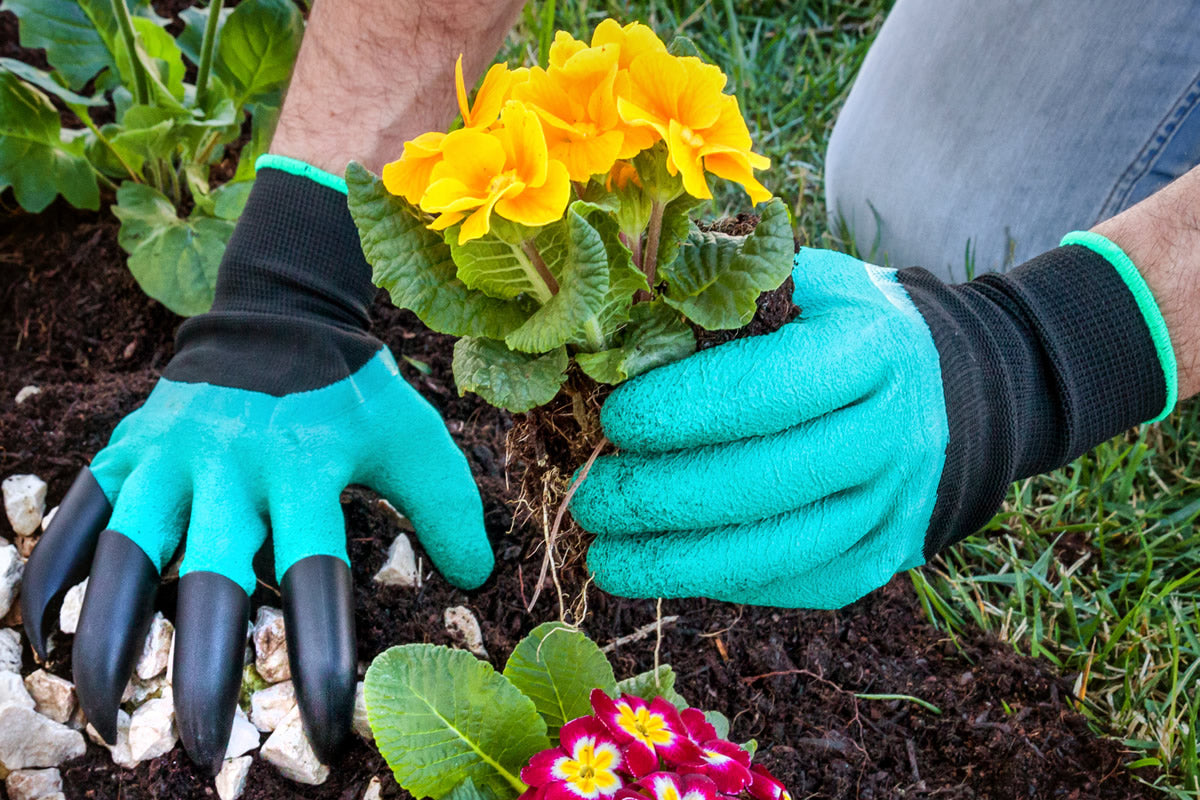 GUANTI GARDEN GENIE SPECIALIZZATI PER GIARDINAGGIO CON ARTIGLI INTEGRATI